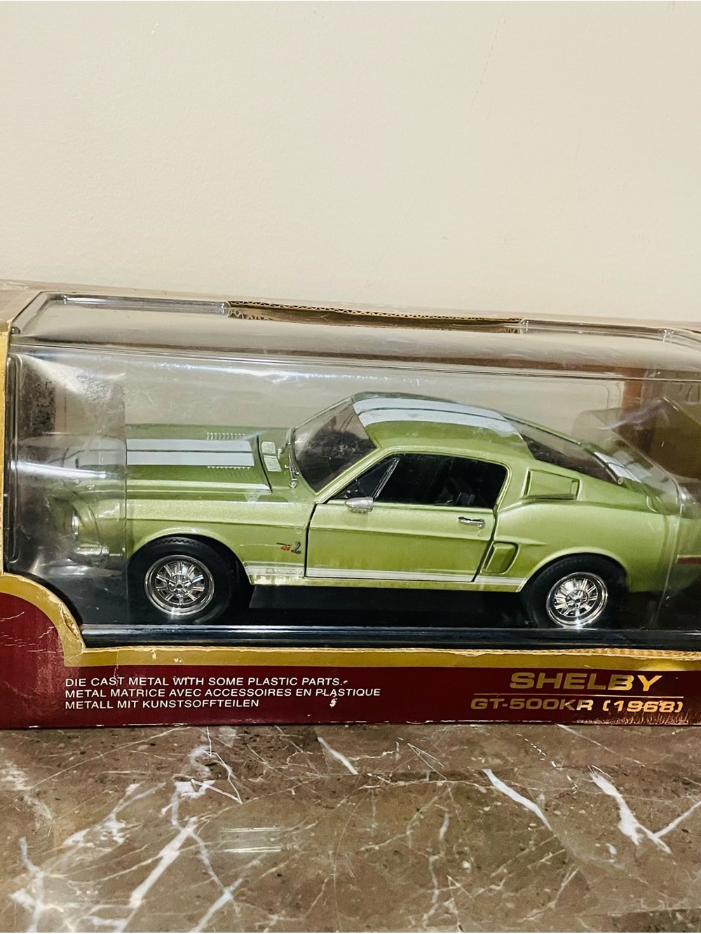 Vintage Diecast 1:18 Scale Road Legends 1968 Shelby Mustang GT500KR NIB